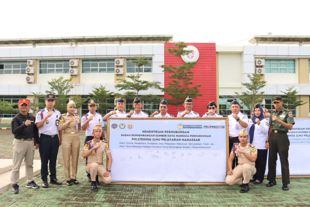 PIP Makassar Menggelar Apel Besar dan Penandatanganan Pakta Integritas Anti Kekerasan "No Violence"