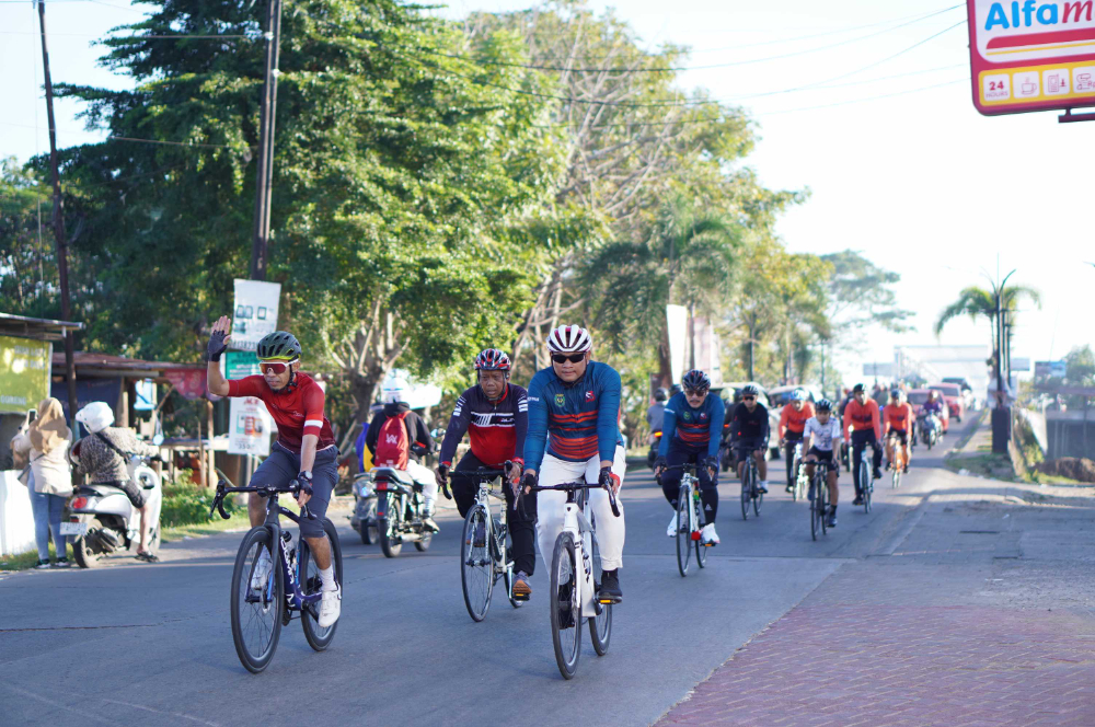 BPSDM Sport, menjajal rute sepeda di Icon Makassar, Center Point Of Indonesia