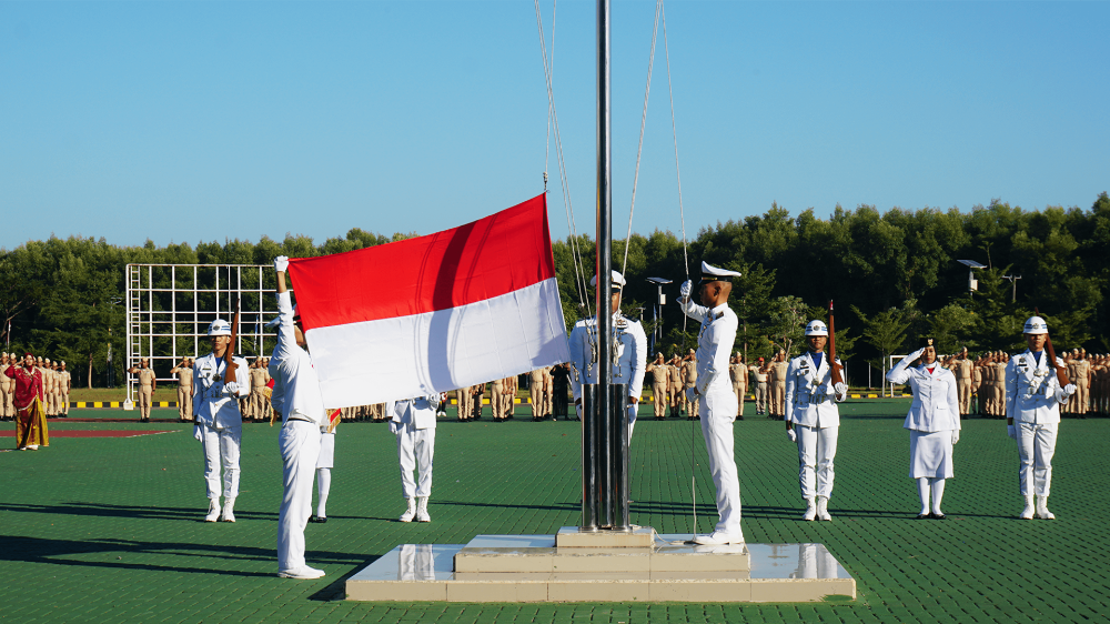 Upacara Pengibaran Bendera dalam rangka memperingati Hari Ulang Tahun ke-79 Republik Indonesia