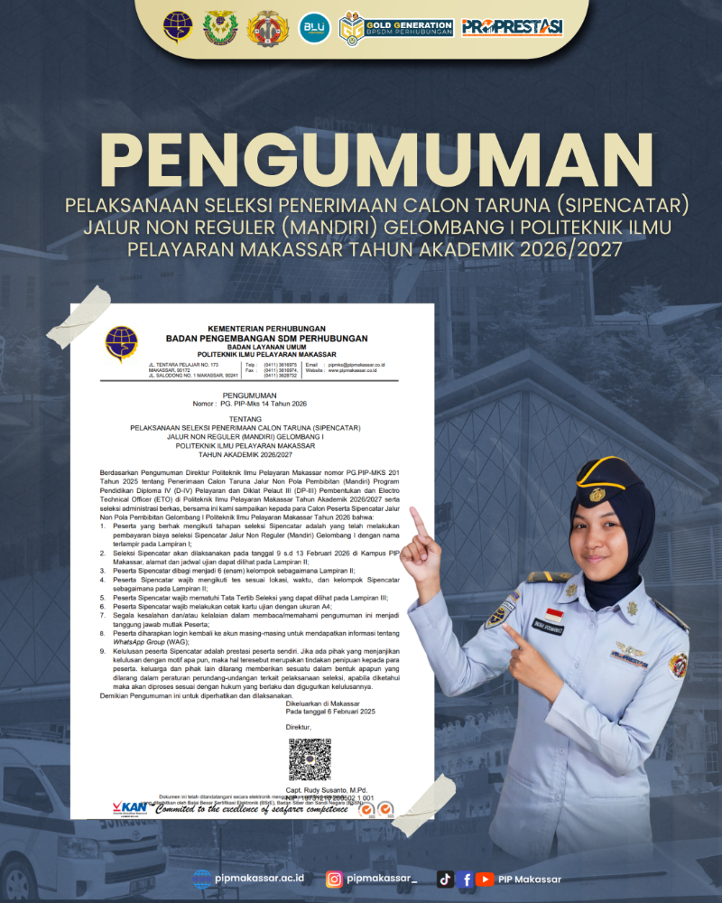 Pengumuman Pelaksanaan SIPENCATAR Jalur Non Reguler Gelombang I TA 2026/2027