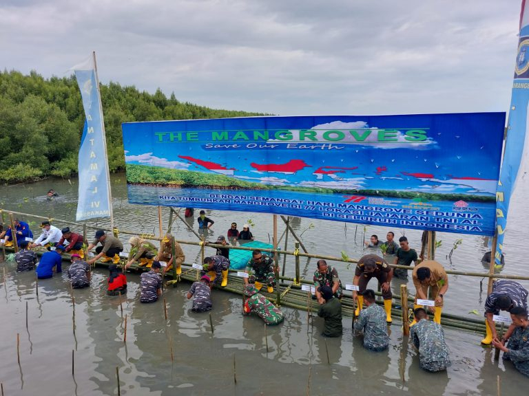Peringatan Hari Mangrove Se dunia diperingati di Hutan Mangrove Kampus Terpadu Transportasi